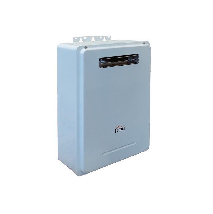 SCALDABAGNO SCALDACQUA A GAS FERROLI EXTERNO 11 NG METANO DA 11 LT – DA ESTERNO LOW NOX – NEW