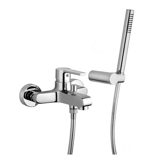 MISCELATORE MONOCOMANDO VASCA ESTERNO CON KIT DOCCIA ORIENTABILE PAINI LE MANS 90CR105