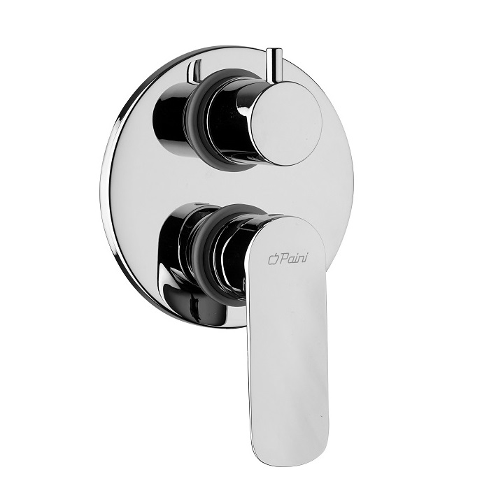 MISCELATORE MONOCOMANDO PAINI NOVE INCASSO DOCCIA CON DEVIATORE ROTATIVO 2 USCITE 09CR6911