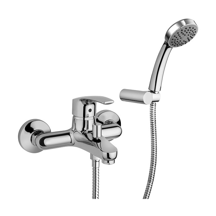 MISCELATORE MONOCOMANDO PAINI ATOMIX 3.0 VASCA ESTERNO CON KIT DOCCIA ORIENTABILE D1CR105