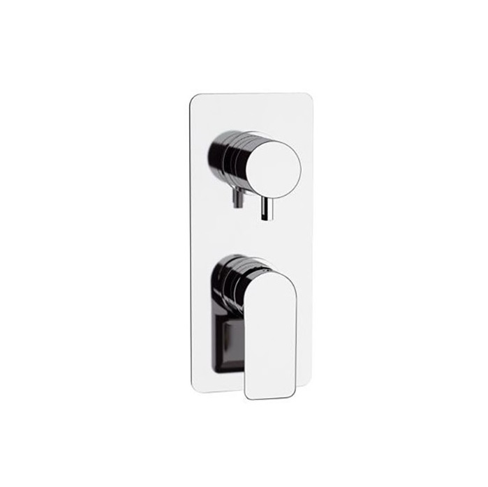 REMER MISCELATORE MONOCOMANDO REMER INFINITY I 93 PER DOCCIA CON DEVIATORE A TRE VIE SU PIASTRA UNICA