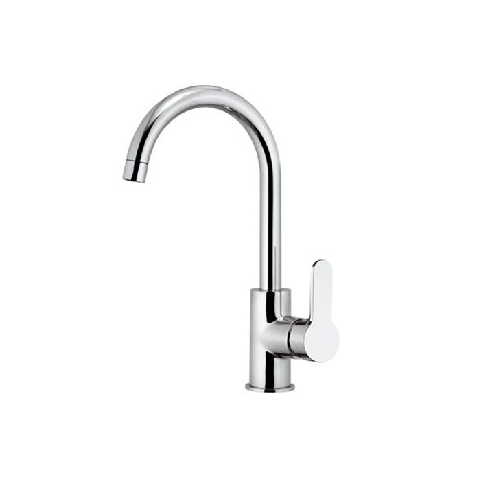 REMER MISCELATORE MONOCOMANDO MONOFORO 90° REMER WINNER W72 CON CANNA ALTA GIREVOLE