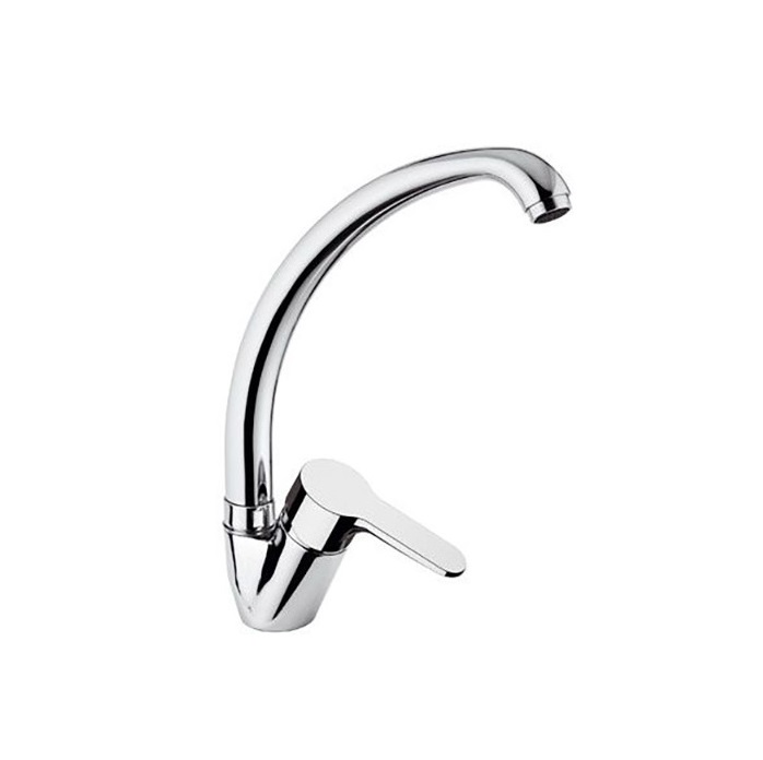 REMER MISCELATORE MONOCOMANDO MONOFORO 90° REMER WINNER W42 CON CANNA ALTA GIREVOLE