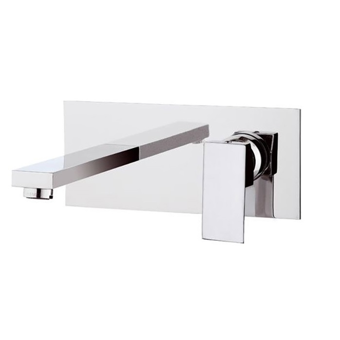 REMER MISCELATORE MONOCOMANDO Q-DESIGN QD15 PER LAVABO A INCASSO CON PIASTRA RETTANGOLARE