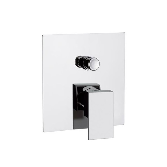 REMER MISCELATORE MONOCOMANDO Q-DESIGN QD09 PER DOCCIA A INCASSO CON DEVIATORE