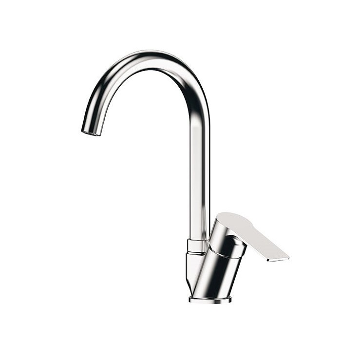 REMER MISCELATORE MONOCOMANDO ENERGY EY42B PER LAVELLO CON CANNA ALTA GIREVOLE