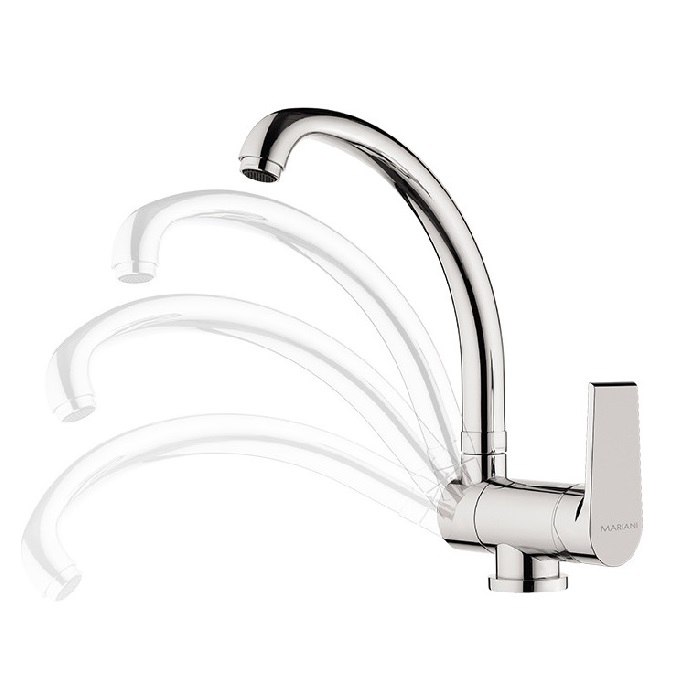 MARIANI MISCELATORE MONOCOMANDO MONOFORO LAVELLO CANNA GIREVOLE ARTIC 510/AT