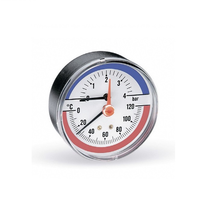 WATTS PN4206BD05 TERMOMANOMETRO DN80 AD ATTACCO POSTERIORE 0-6 BAR TIM-ABS 80