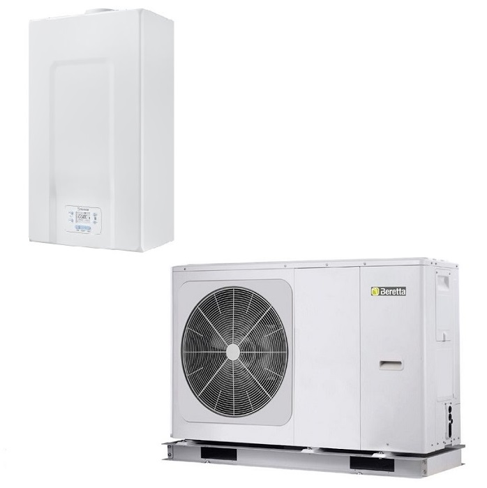 BERETTA MYNUTE E 25C COMPLETA DI KIT SCARICO FUMI CALDAIA A CONDENSAZIONE CON POMPA DI CALORE INTEGRATA HYDRO UNIT M 006 – SISTEMA IBRIDO