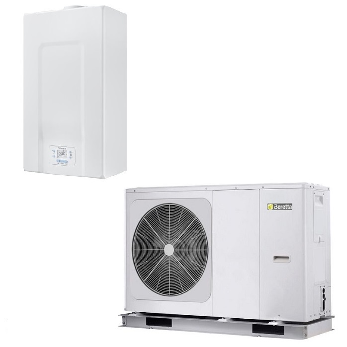 BERETTA MYNUTE E 32C COMPLETA DI KIT SCARICO FUMI CALDAIA A CONDENSAZIONE CON POMPA DI CALORE INTEGRATA HYDRO UNIT M 010 – SISTEMA IBRIDO