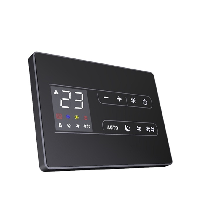 INNOVA PANNELLO COMANDI A MURO SMART TOUCH CON TERMOSTATO E SONDA AMBIENTE CON WI-FI INTEGRATO PER VENTILCONVETTORE FAN COIL COD. EWF649II