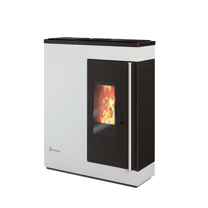 STUFA A PELLET 13 KW TERMOVANA FINE 14.3 BIANCA - COD. 2000080097