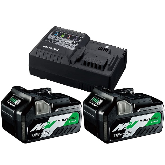 HIKOKI KIT CARICABATTERIA 1080 W + 2 BATTERIE - UC18YSL3WE