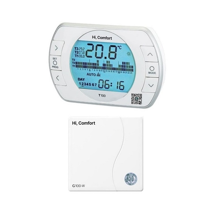BERETTA HI COMFORT T100 WI-FI KIT COMPLETO DI CRONOTERMOSTATO UNIVERSALE E MODULO PER ACCESSO A INTERNET 20193354
