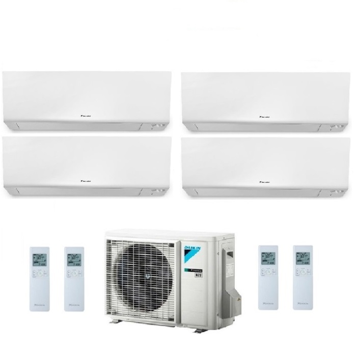 CLIMATIZZATORE CONDIZIONATORE DAIKIN QUADRI SPLIT INVERTER serie R FTXM R-32 PERFERA WALL Bluevolution 7000+7000+9000+12000 con 4MXM80N WI-FI INCLUSO - NEW  -7+7+9+12