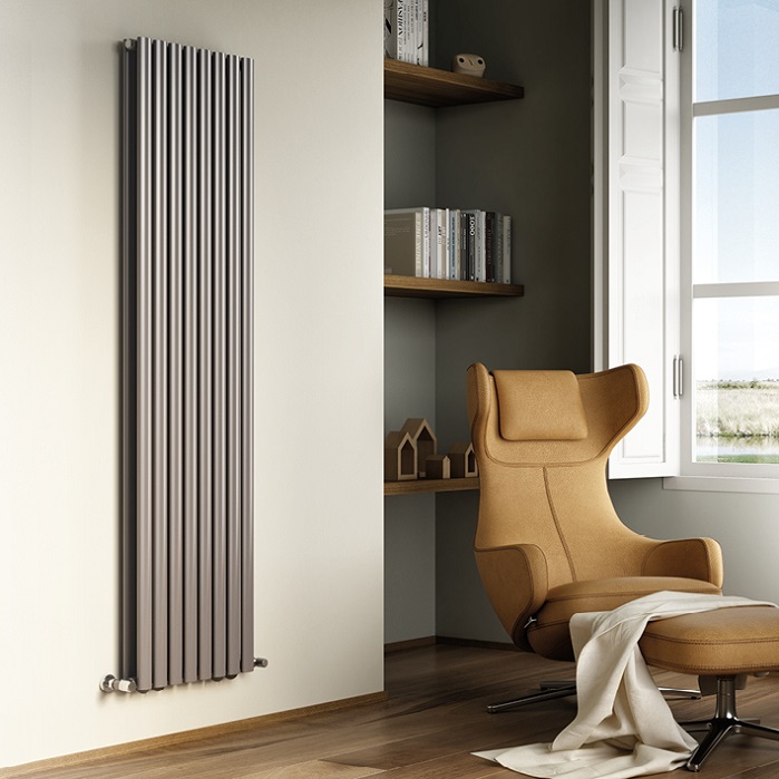 CORDIVARI RADIATORE D'ARREDO IN ACCIAIO TAMARA TANDEM VERTICALE BIANCO H 1800X480 INTERASSE 1766 - 8 ELEMENTI