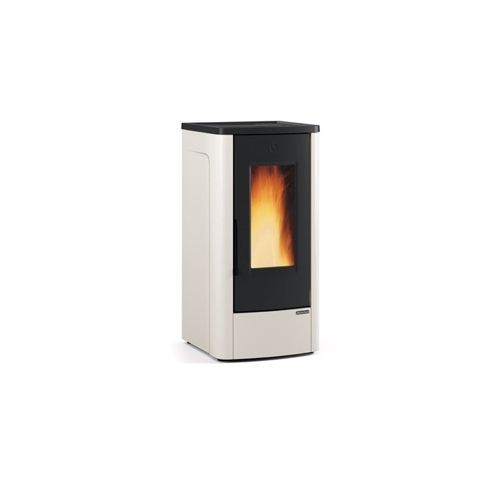 STUFA A PELLET AD ARIA VENTILATA LA NORDICA EXTRAFLAME MOD. DAHIANA PLUS 11 KW CANALIZZATA - COLORE BIANCO