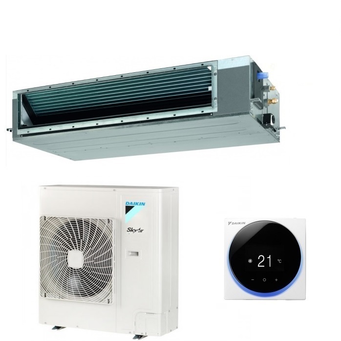 CLIMATIZZATORE CONDIZIONATORE DAIKIN BLUEVOLUTION CANALIZZATO SKY AIR ALPHA INVERTER 24000 BTU FBA71A + RZAG71NV1 CON COMANDO A FILO - MEDIA PREVALENZA MONOFASE