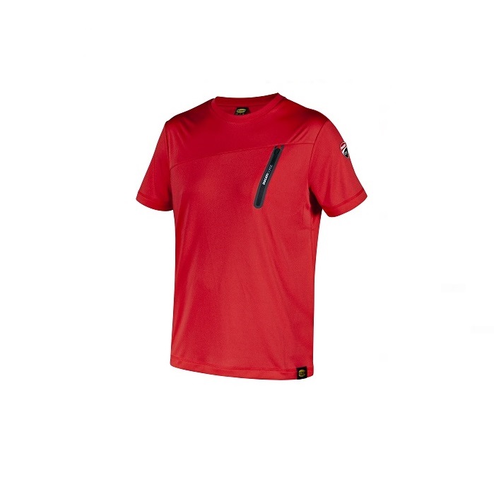 T-SHIRT DA LAVORO DIADORA PER DUCATI T-SHIRT PLUS DUCATI CORSE - 702.180076 COLORE ROSSO TAGLIE S-XXL