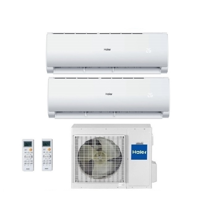 CLIMATIZZATORE CONDIZIONATORE HAIER DUAL SPLIT INVERTER GEOS PLUS R-32 12000+12000 CON 2U50MEFFRA WIFI INTEGRATO- NEW