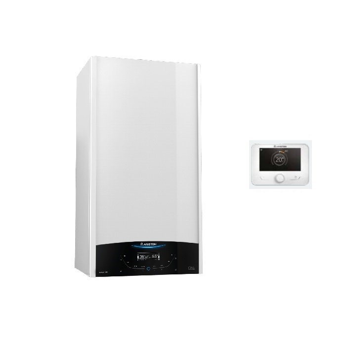 ARISTON GENUS ONE+ NET 30 EU CALDAIA A CONDENSAZIONE COMPLETA DI KIT SCARICO FUMI METANO  WI-FI INTEGRATO –  NEW 3301775