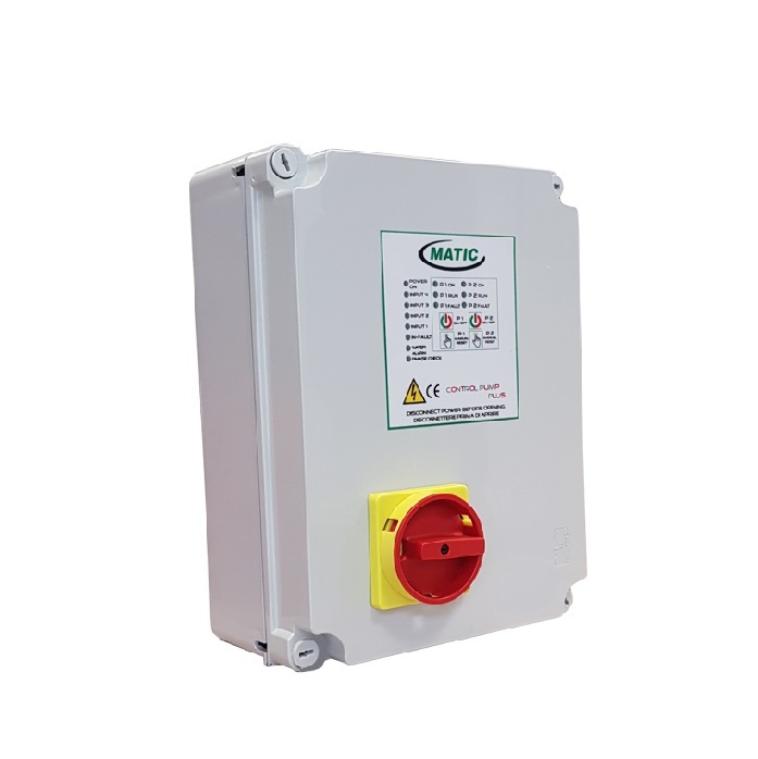 MATIC QUADRO ELETTRONICO PER AVVIAMENTO DIRETTO MATIC CONTROL PUMP PLUS MULTITENSIONE MONOFASE/TRIFASE