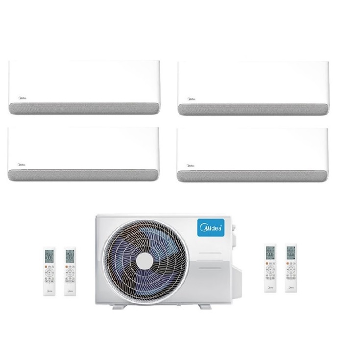 CLIMATIZZATORE CONDIZIONATORE QUADRI SPLIT INVERTER MIDEA BREEZELESS E 9000+9000+12000+12000 BTU A++ CON M4OE-36FN8-Q WI-FI INCLUSO R-32 NUOVO MODELLO 9+9+12+12