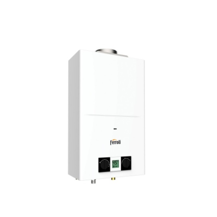 SCALDABAGNO SCALDACQUA A GAS FERROLI PEGASO ECO 11 METANO LOW NOX DA 11 LITRI - NEW