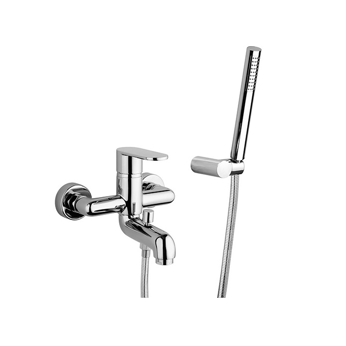 MISCELATORE MONOCOMANDO MONOFORO PAINI DOMUS VASCA ESTERNO CON KIT DOCCIA ORIENTABILE 18CR105
