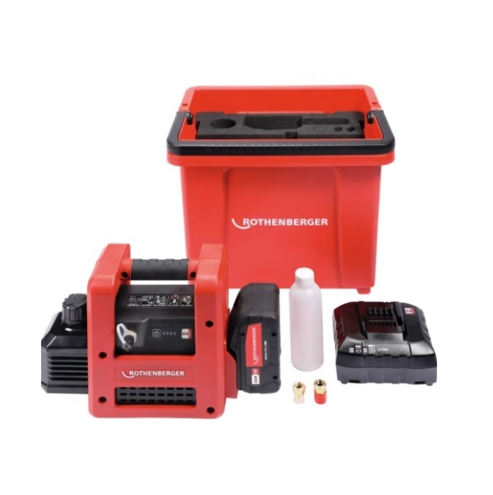 ROTHENBERGER POMPA PER VUOTO MODELLO BISTADIO ROAIRVAC R32 2.0 CL CON ROBUCKET - 1000003230