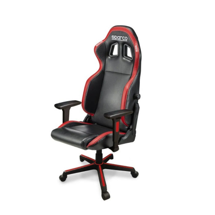 SPARCO SEDIA POLTRONA GAMING UFFICIO MODELLO ICON COLORE NERO/ROSSO  - 00998NRRS