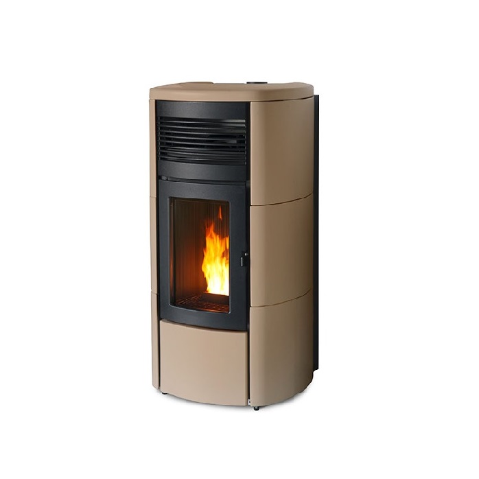 STUFA A PELLET MCZ CLUB HYDROMATIC 18 TOP E FIANCHI IN CERAMICA – 18 KW SAND 7121027