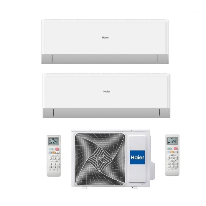CLIMATIZZATORE CONDIZIONATORE HAIER DUAL SPLIT INVERTER NEW REVIVE R-32 9000+9000 CON 2U40MEFFRA WIFI INTEGRATO 9+9