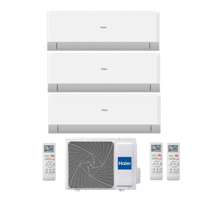 CLIMATIZZATORE CONDIZIONATORE HAIER TRIAL SPLIT INVERTER NEW REVIVE R-32 9000+9000+12000 CON 3U55MEEFRA WIFI INTEGRATO 9+9+12