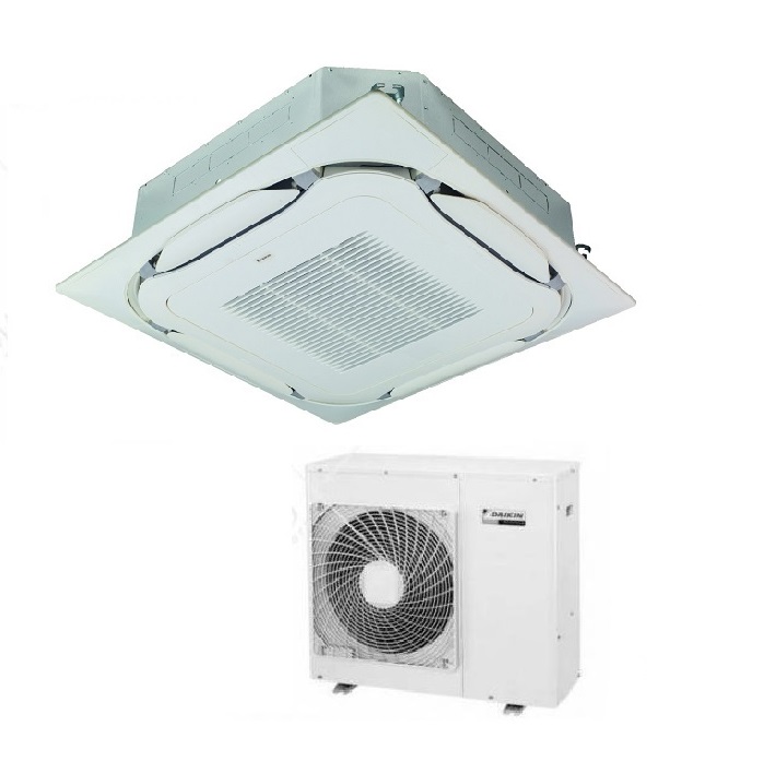 CONDIZIONATORE CLIMATIZZATORE DAIKIN SKY AIR ALPHA R32 CASSETTA INCASSO ROUND FLOW 24000 BTU FCAG71B CON COMANDO A FILO E GRIGLIA STANDARD