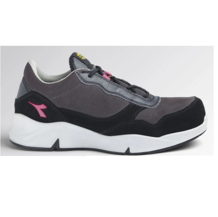 SCARPE ANTINFORTUNISTICA DIADORA UTILITY ATHENA LOW S3L FO SR ESD - COLORE NERO FUMO/POMODORO cod. 701.179902