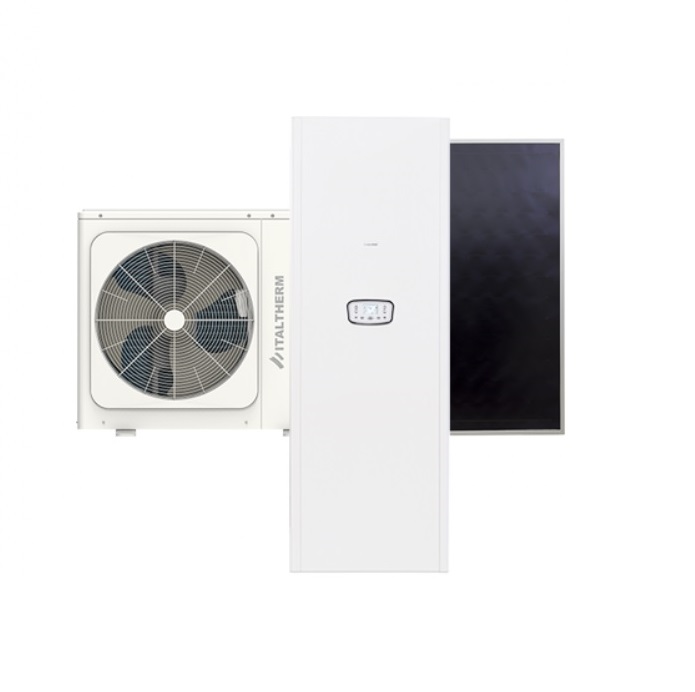 ITALTHERM HYDRABLOCK COMPACT HYBRID SOLAR 35 / 12 M CALDAIA A CONDENSAZIONE CON POMPA DI CALORE IDRONICA E SOLARE TERMICO - 601000060