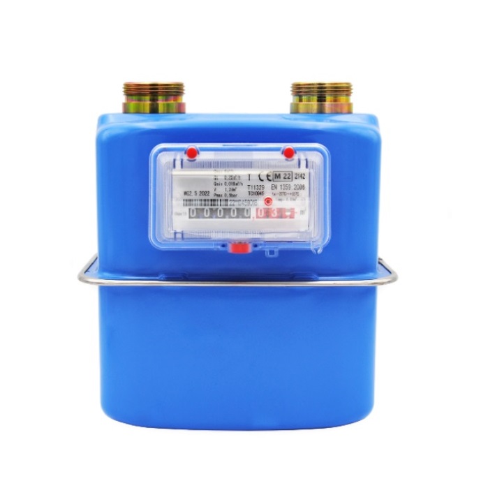 TECNOGAS CONTATORE GAS COMPATTO G4 6 M3/H ACCIAIO -attacchi 1" 1/4 M