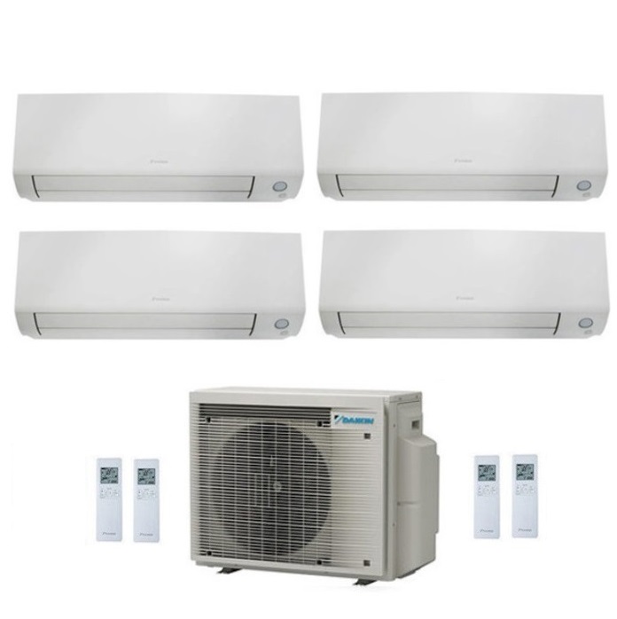 CLIMATIZZATORE CONDIZIONATORE DAIKIN QUADRI SPLIT INVERTER serie A FTXM R-32 PERFERA ALL SEASONS Bluevolution 9000+9000+12000+12000 con 4MXM80A9 WI-FI INCLUSO - NEW  -9+9+12+12