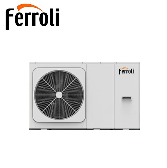 POMPA DI CALORE ARIA-ACQUA MONOBLOCCO FERROLI OMNIA 3.2 DA 12 KW MONOFASE CON COMPRESSORE INVERTER R-32 WI-FI CON COMANDO INCLUSO - 2CP000EF