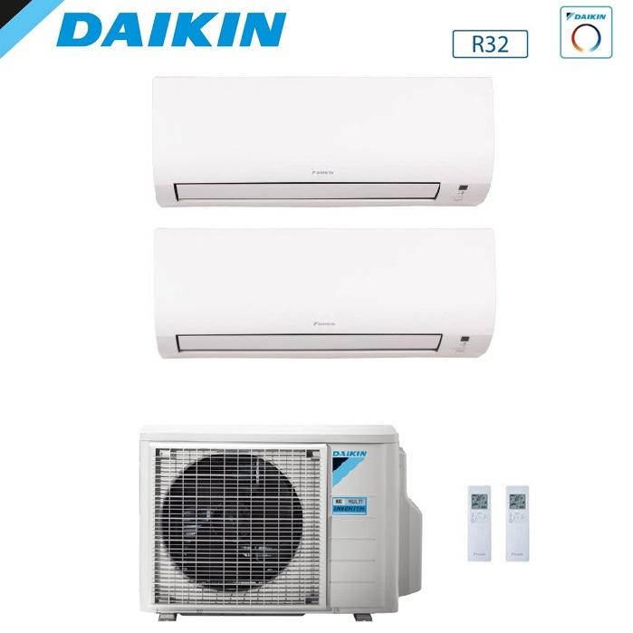 CLIMATIZZATORE CONDIZIONATORE DAIKIN DUAL SPLIT INVERTER FTXP COMFORA R-32 Bluevolution 7000+12000 con 2MXM40A9 WI-FI INCLUSO - NEW - 7+12