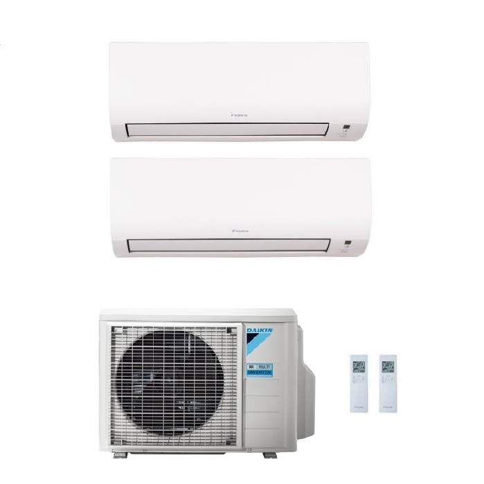 CLIMATIZZATORE CONDIZIONATORE DAIKIN DUAL SPLIT INVERTER FTXP COMFORA R-32 Bluevolution 7000+9000 con 2MXM50A9 WI-FI INCLUSO - NEW - 7+9
