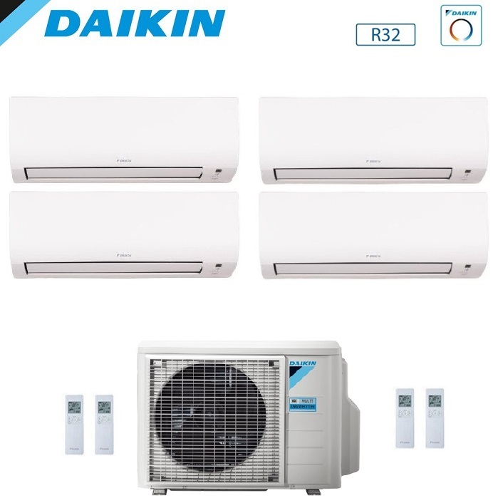 CLIMATIZZATORE CONDIZIONATORE DAIKIN QUADRI SPLIT INVERTER FTXP R-32 COMFORA Bluevolution 7000+7000+7000+7000 con 4MXM80A9 WI-FI INCLUSO - NEW  -7+7+7+7
