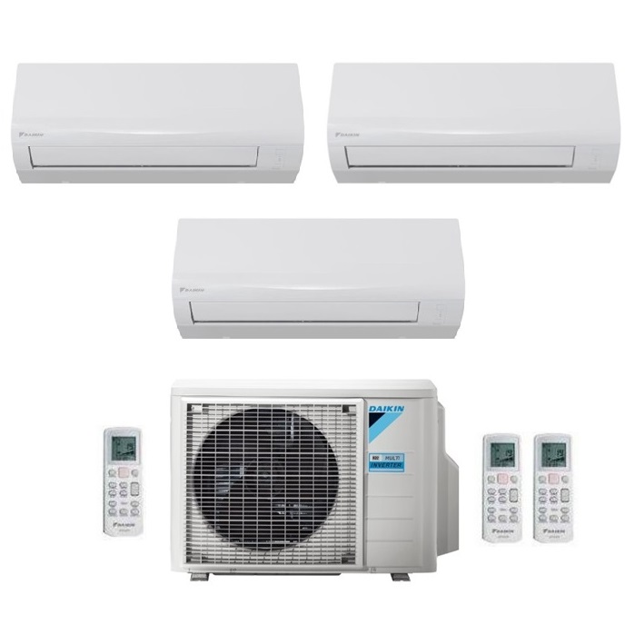 CLIMATIZZATORE CONDIZIONATORE DAIKIN TRIAL SPLIT INVERTER SERIE SENSIRA 9000+9000+9000 CON 3MXF52A R-32 WI-FI OPTIONAL 9+9+9