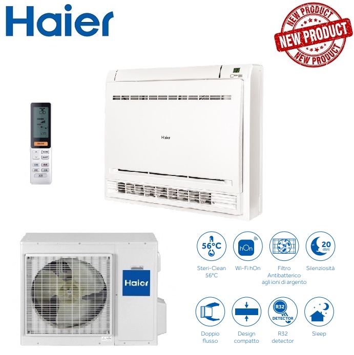 CLIMATIZZATORE CONDIZIONATORE HAIER INVERTER CONSOLE 18000 BTU AF50S2D1FAH R-32 CLASSE A++ WI-FI INCLUSO - NEW