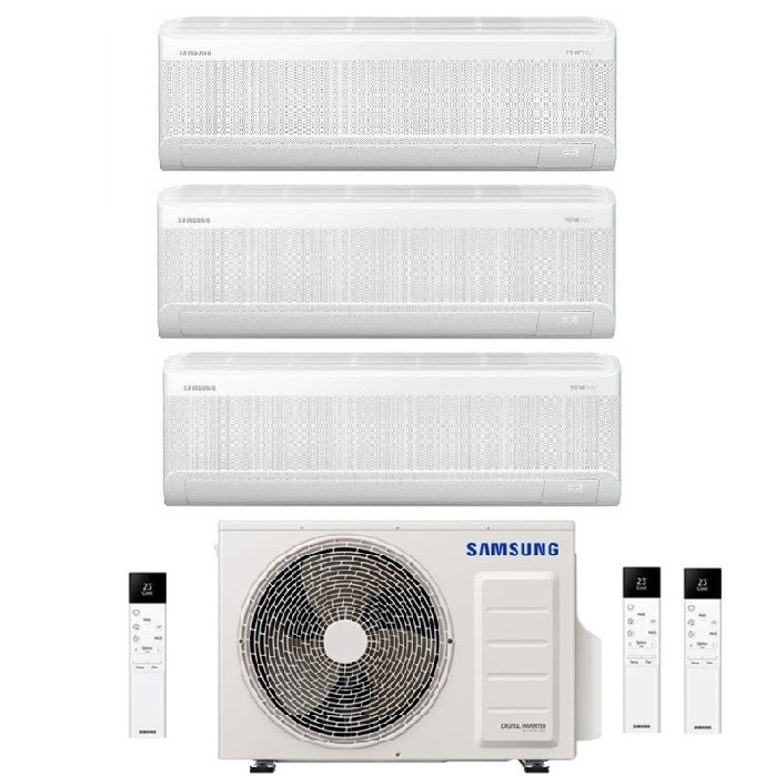 CONDIZIONATORE SAMSUNG INVERTER TRIAL SPLIT WINDFREE AVANT S2 7000+7000+7000 con AJ052TXJ R-32 CLASSE A+++ WIFI - NEW 7+7+7