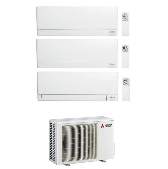 CLIMATIZZATORE CONDIZIONATORE MITSUBISHI ELECTRIC TRIAL SPLIT INVERTER LINEA PLUS SERIE MSZ-AY 7000+7000+7000 BTU CON MXZ-3F54VF WI-FI INTEGRATO R-32 7+7+7