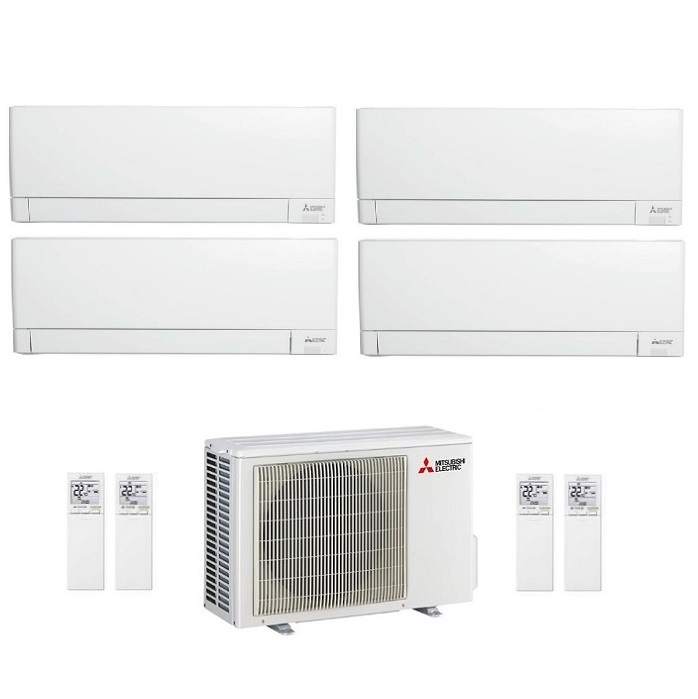 CLIMATIZZATORE CONDIZIONATORE MITSUBISHI ELECTRIC QUADRI SPLIT INVERTER LINEA PLUS SERIE MSZ-AY 7000+9000+9000+9000 BTU CON MXZ-4F72VF WI-FI INTEGRATO R-32 7+9+9+9