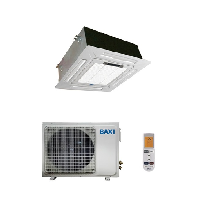 CLIMATIZZATORE CONDIZIONATORE BAXI INVERTER LUNA CLIMA MONOSPLIT A CASSETTA 12000 BTU RZBK35 PANNELLO 60x60 WI-FI READY A++/A+